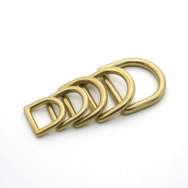 Solid Brass Seamless D-Ring