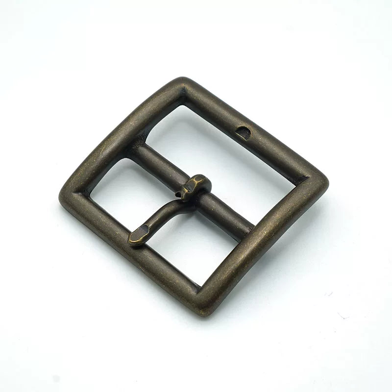 Solid Copper Antique Bronze Vintage Casual Belt Buckle for 40mm Strap