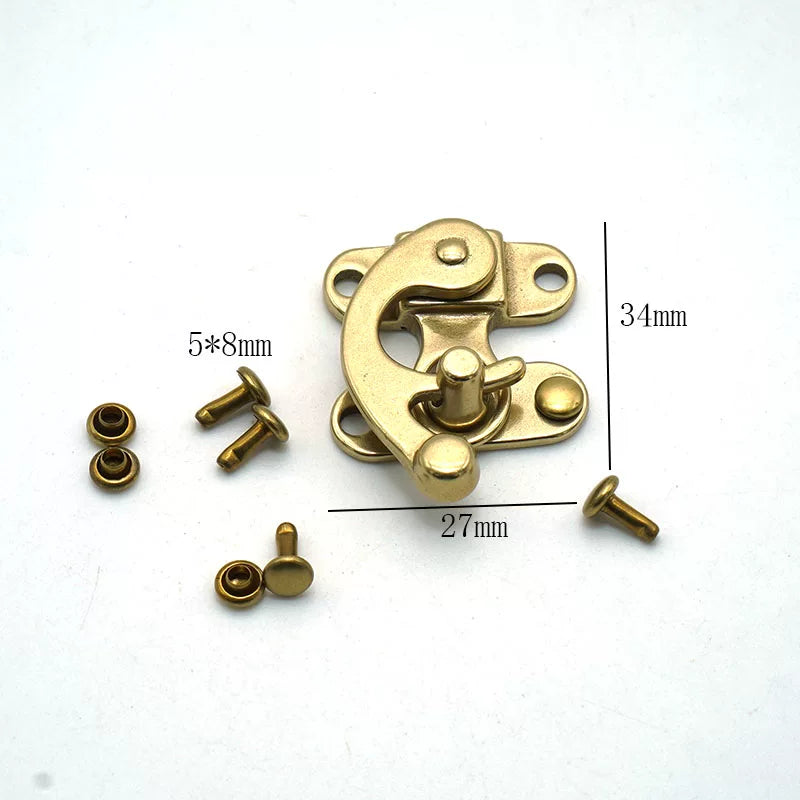 Solid Brass Wallet Snap