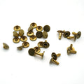 Solid Copper Antique Bronze Double Cap Rivet 9x10mm