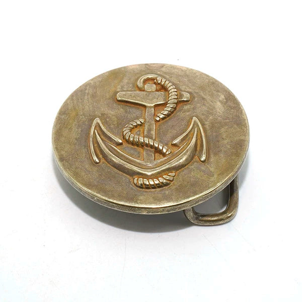 Solid Brass Oxidized Vintage Men's Belt Buckle