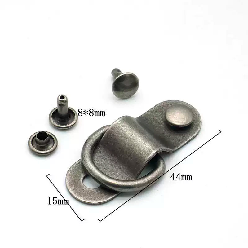 Antique Silver Plated D-Ring