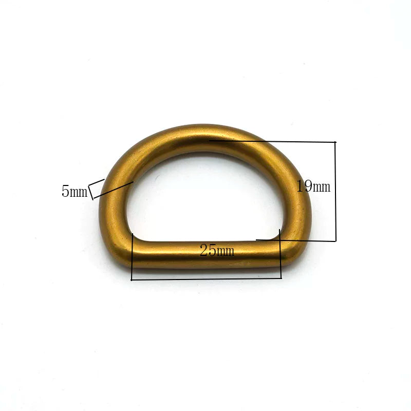 Solid Brass Antique Bronze D-Ring