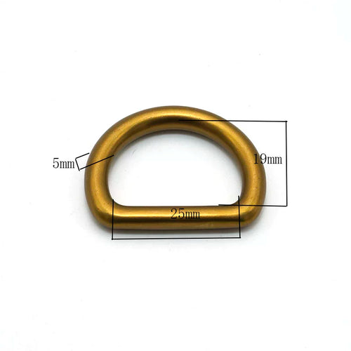 Solid Brass Antique Bronze D-Ring