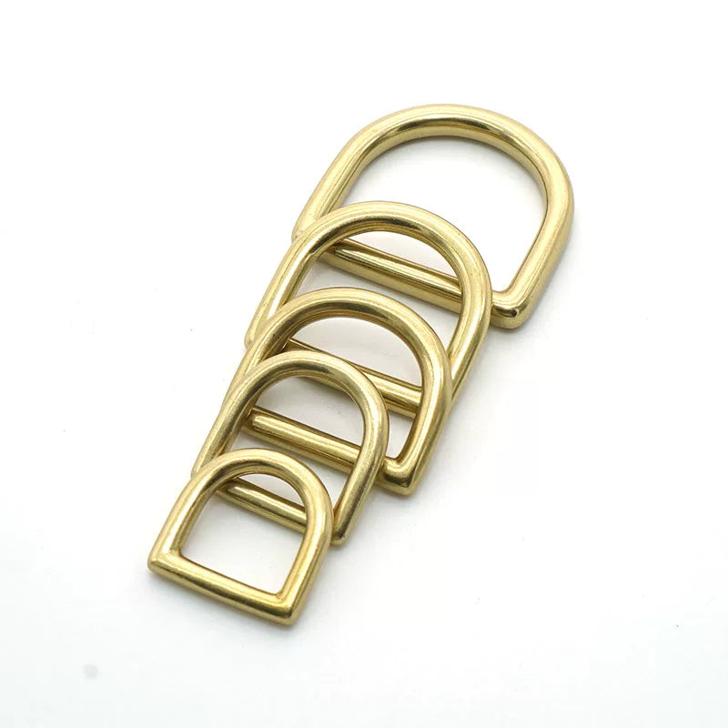 Solid Brass Seamless D-Ring