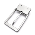 Men's Reversible Rotating Pin Belt Buckle, 38.8mm Inner Width, Metal Square Belt Buckle Replacement, Gold / Silver / Black