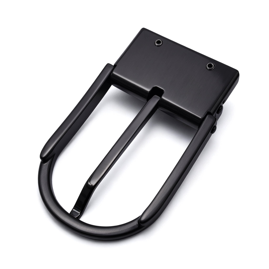 D Shape Rotatable Reversible Belt Buckle for Men, 39mm Single Prong Belt Replacement Buckle