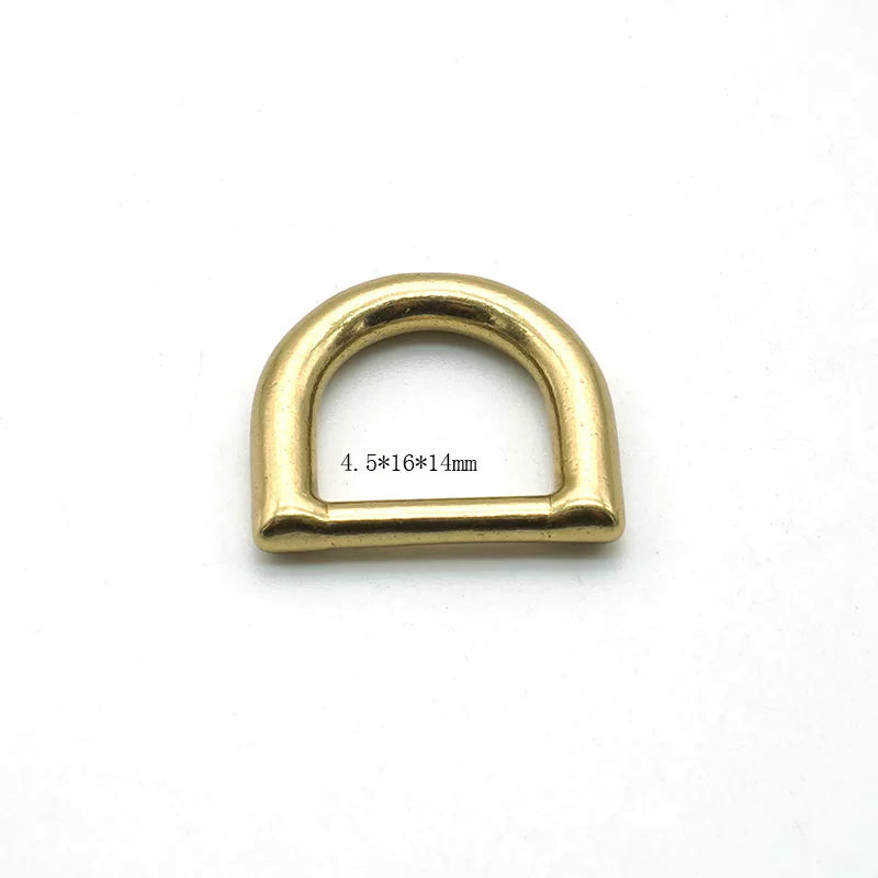 Solid Brass Seamless D-Ring