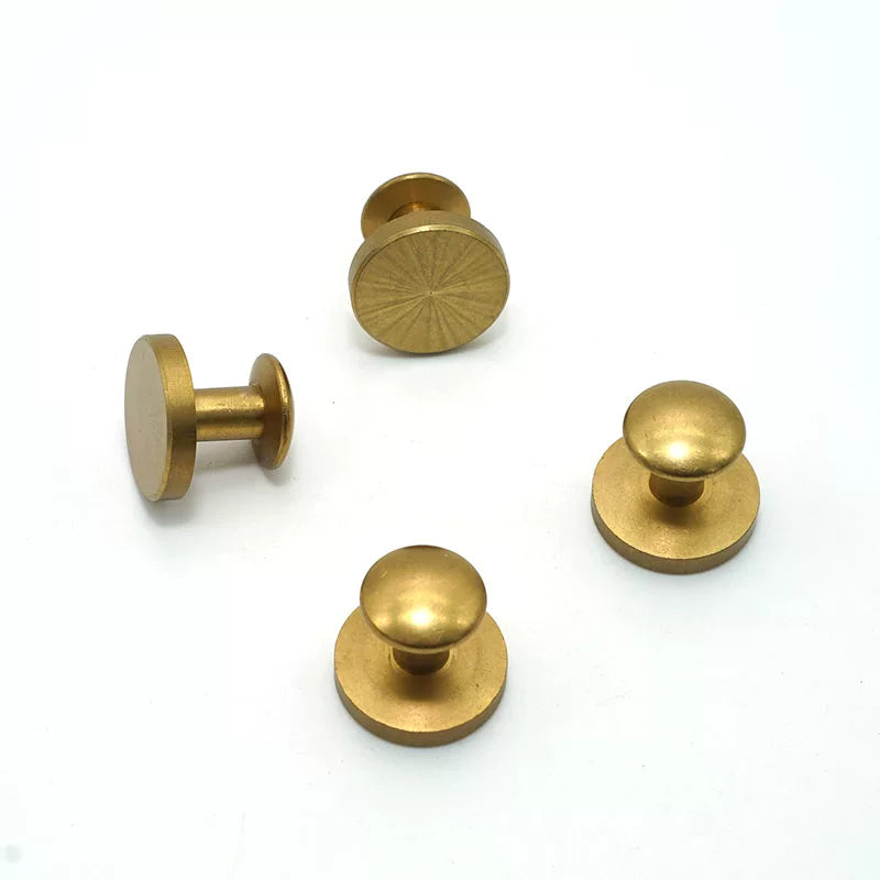 Solid Copper Wallet Snap 4 Pcs