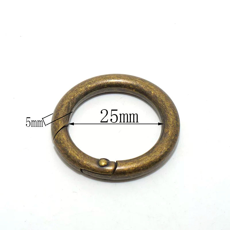 Solid Brass Antique Bronze Open O-Ring