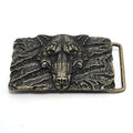 Solid Brass Antique Bronze Men's Belt Buckle