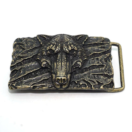Solid Brass Antique Bronze Men's Belt Buckle