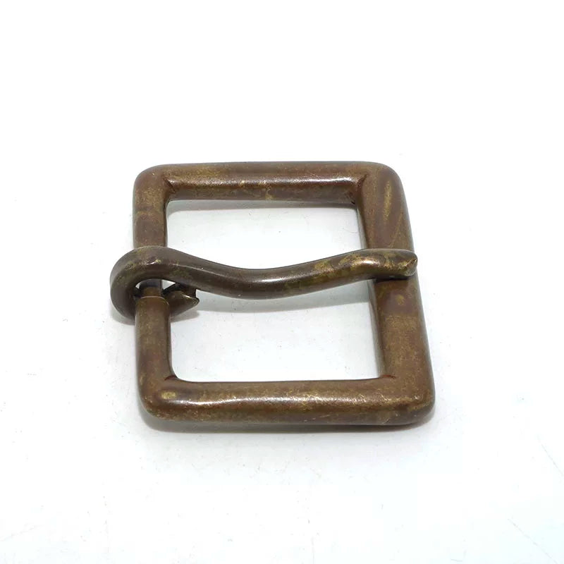 Solid Brass Oxidized Vintage Unisex Pin Buckle