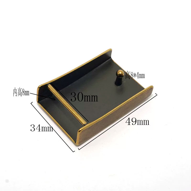 Solid Brass Antique Bronze Belt Buckle 3.0cm