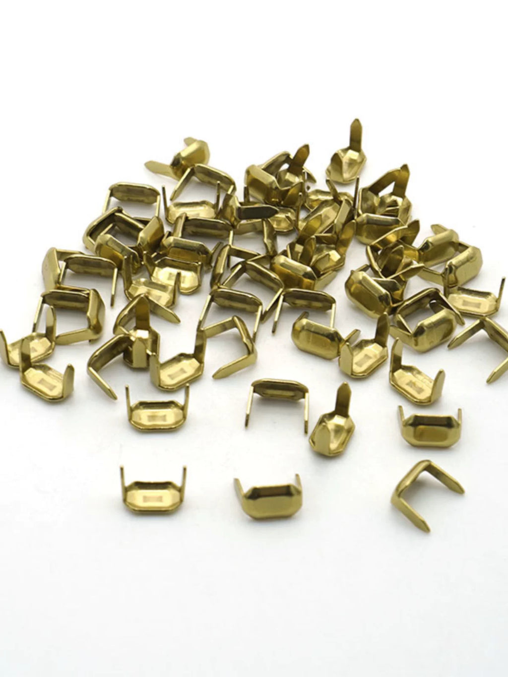 Solid Brass Prong Stud