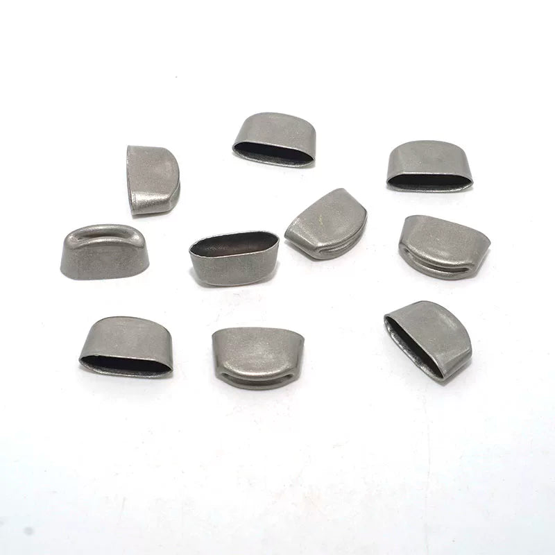 Solid Brass Antique Silver Plated End Clip