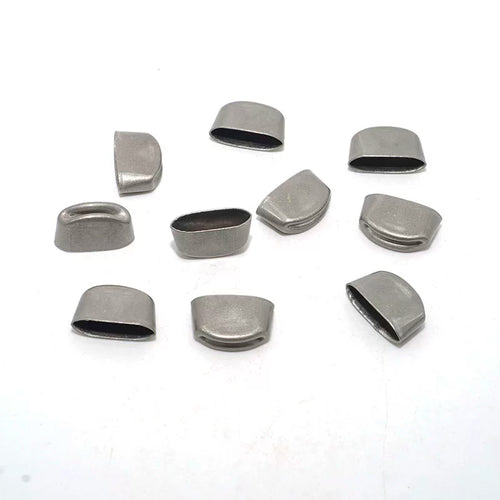 Solid Brass Antique Silver Plated End Clip