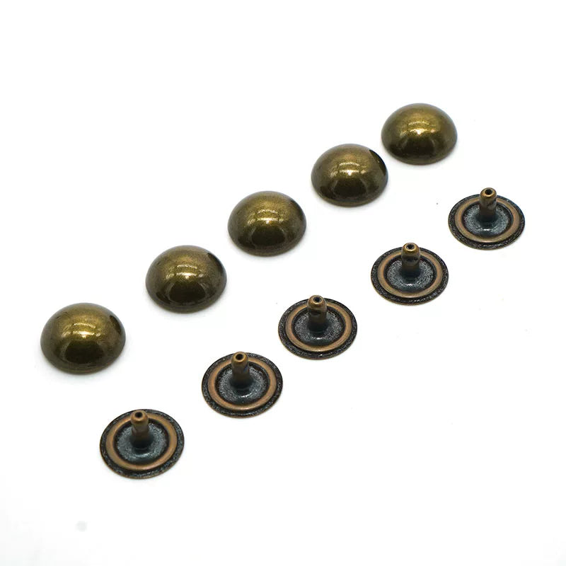 Solid Copper Antique Bronze Rivet 15x8mm