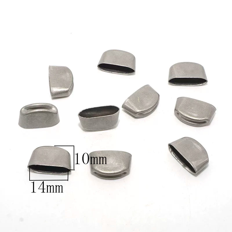 Solid Brass Antique Silver Plated End Clip