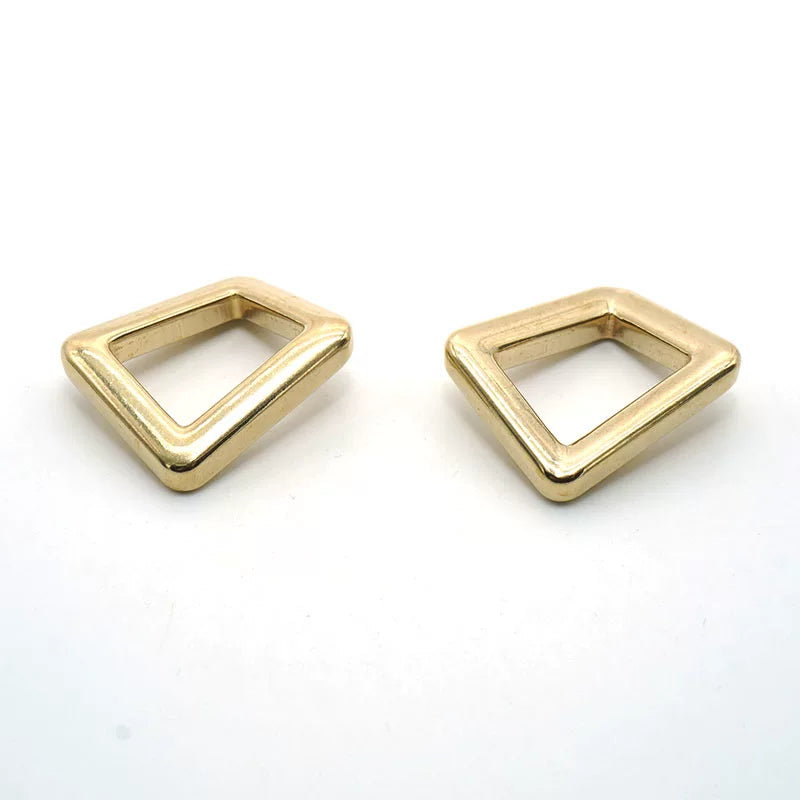 Solid Brass Seamless Rectangle Ring