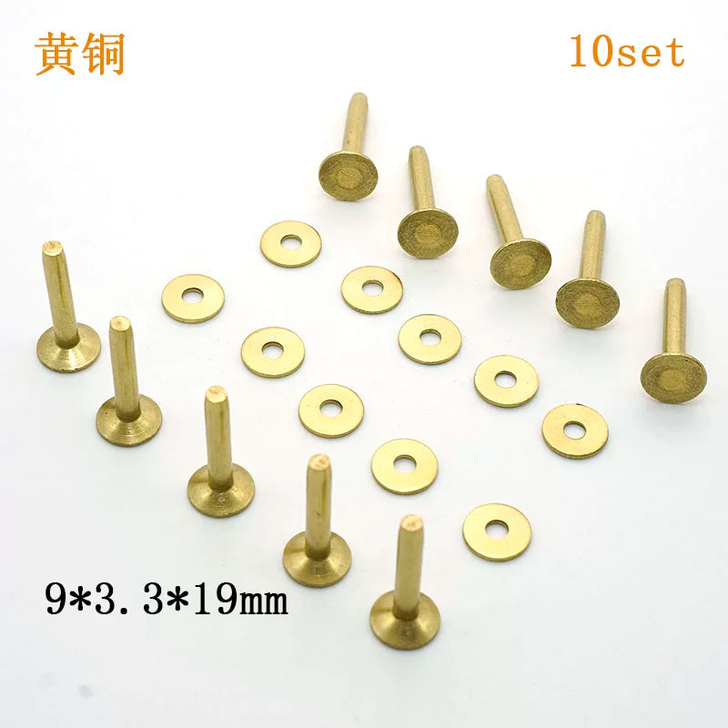 Solid Brass Western Permanent Rivet