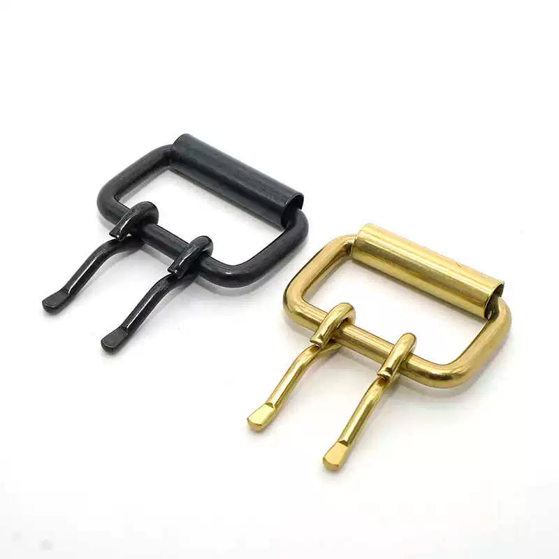 Solid Copper Oxidized Vintage Roller Buckle 31mm