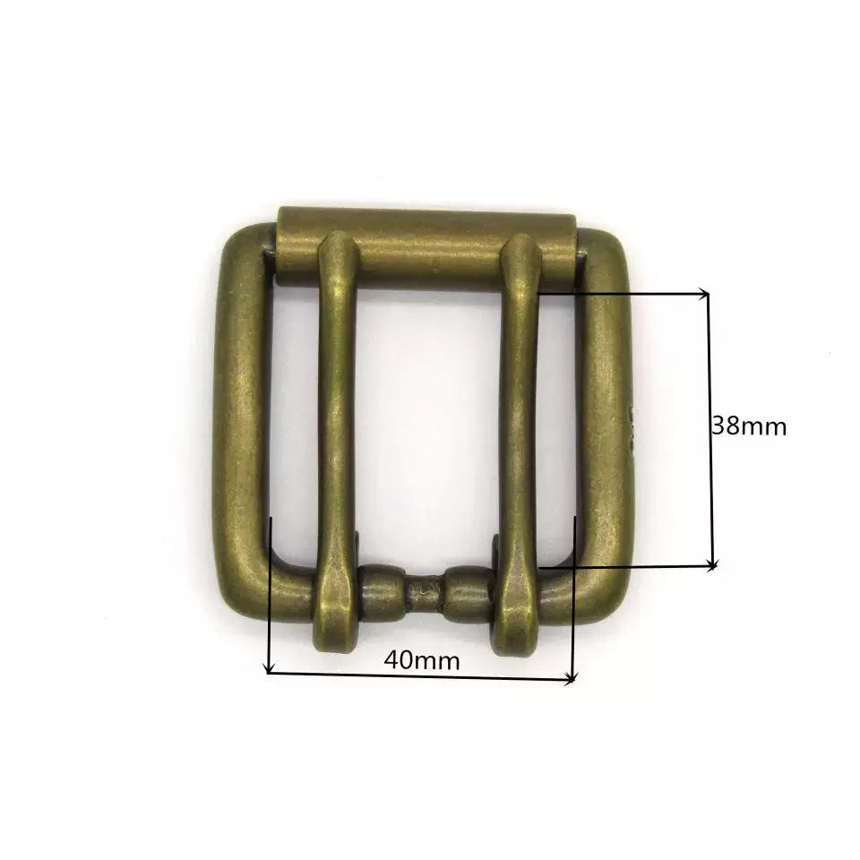 Solid Brass Vintage Men's Pin Buckle for 40mm Strap