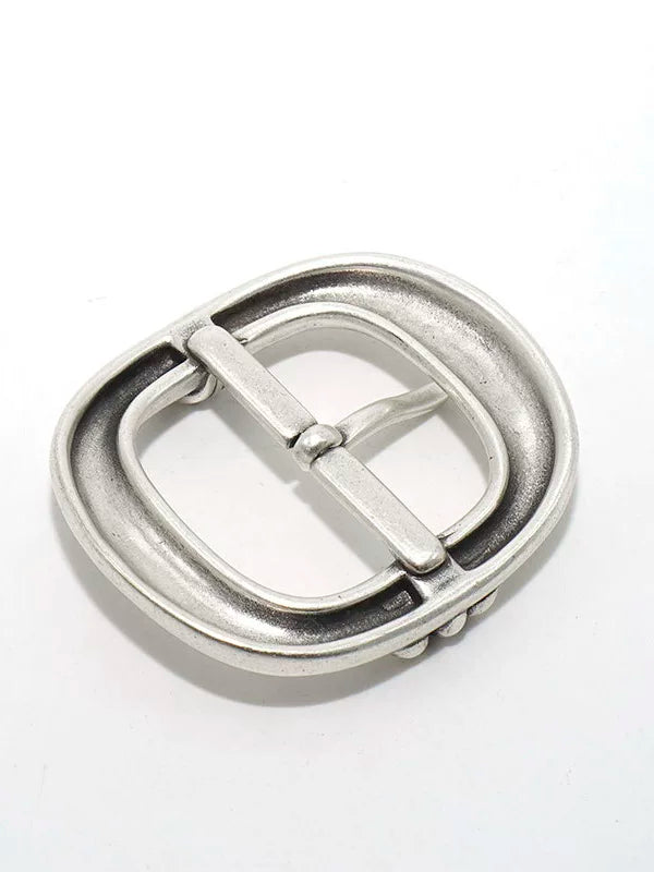 Solid Brass Silver Plated Vintage Pin Buckle