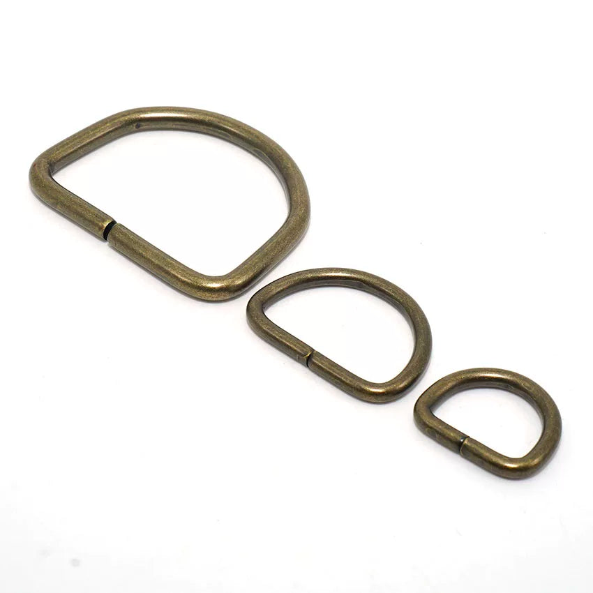 Solid Brass Open D-Ring