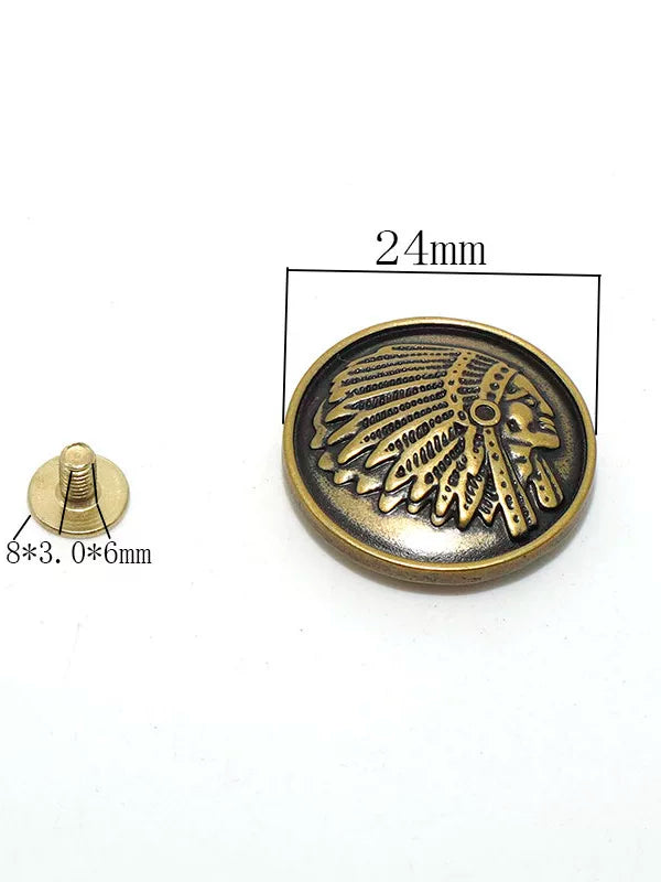 Solid Brass Vintage Wallet Snap