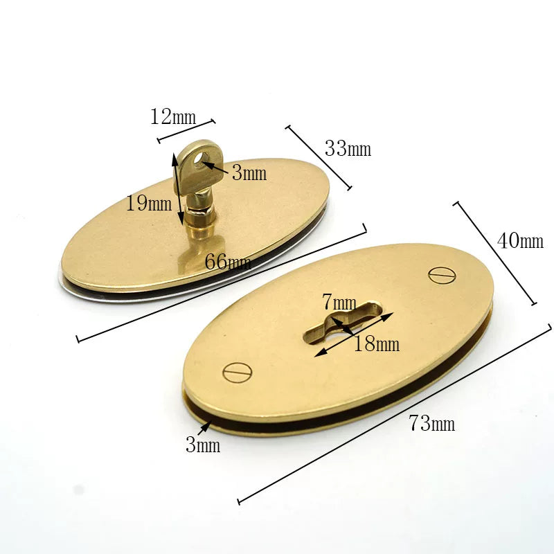 Solid Brass Twist Lock