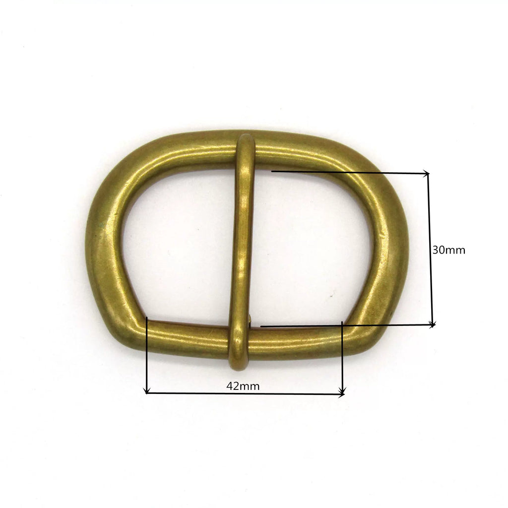 Solid Copper Antique Bronze Casual Pin Buckle for 42mm Strap