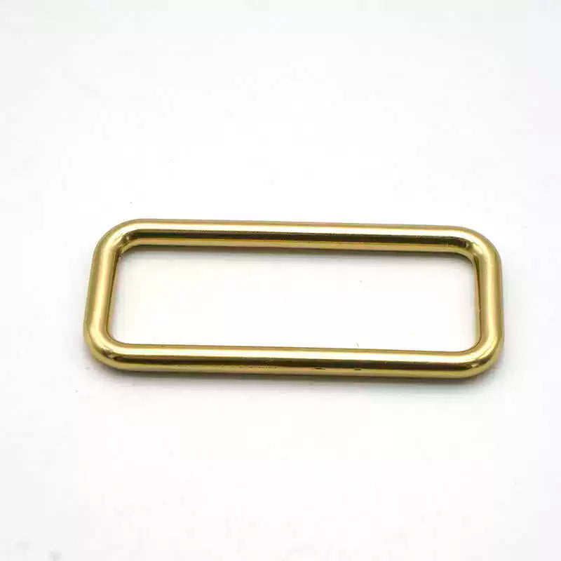 Solid Brass Seamless Rectangle Ring