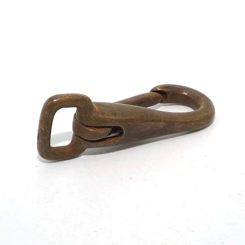 Solid Brass Oxidized Keychain