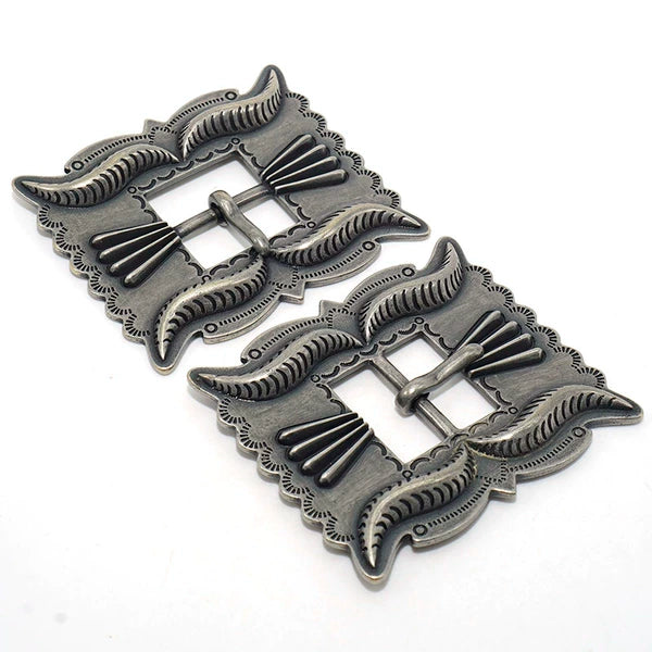 Solid Brass Vintage Patterned Tri-Glide Pin