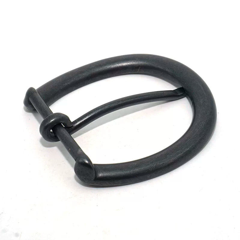 Solid Brass Black Antique Brass Pin Buckle 40mm