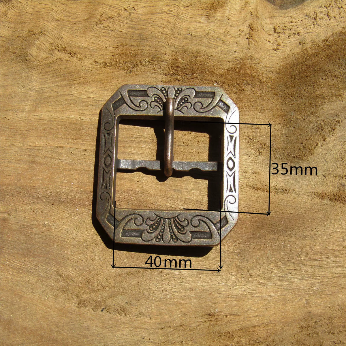 Solid Copper Vintage Patterned Tri-Glide