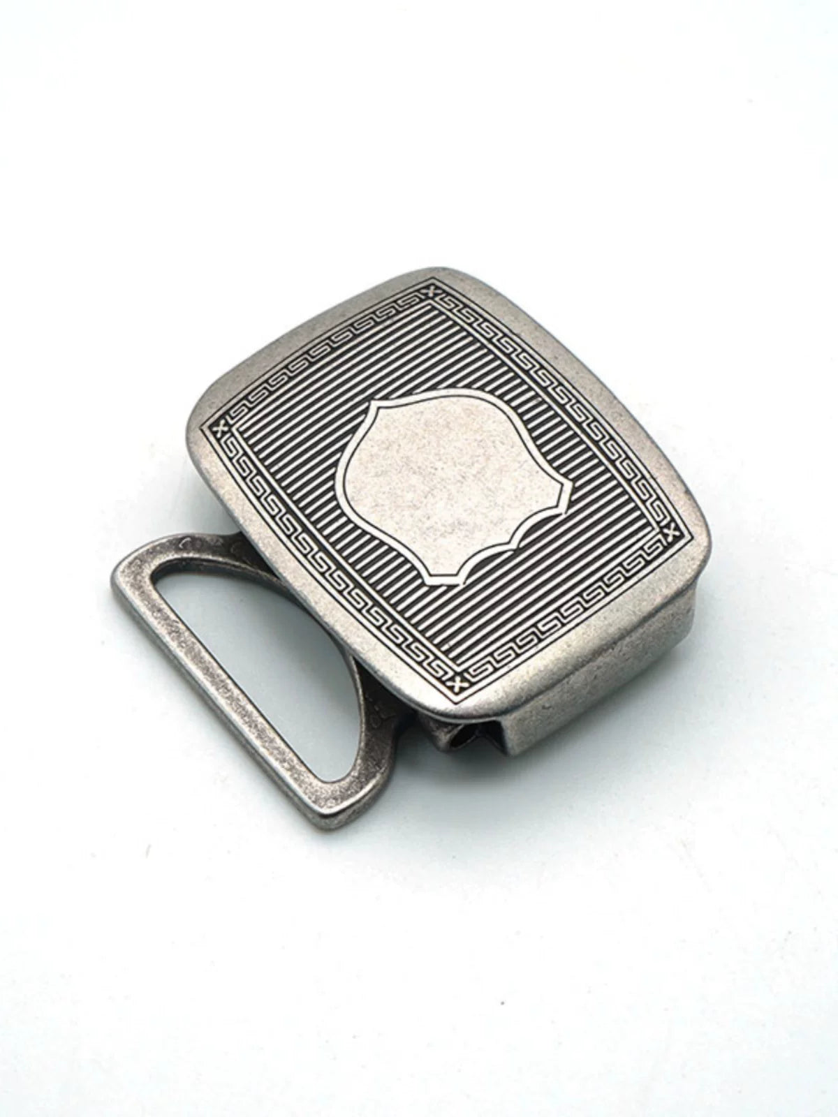 Solid Brass Silver Plated Belt Buckle for 35mm Strap