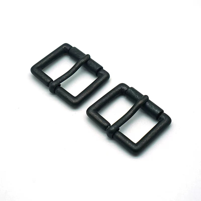 Solid Copper Oxidized Vintage Roller Buckle for 25mm Strap