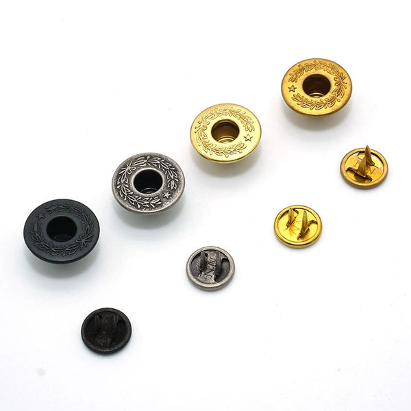 Solid Copper Vintage Coat Button 17mm
