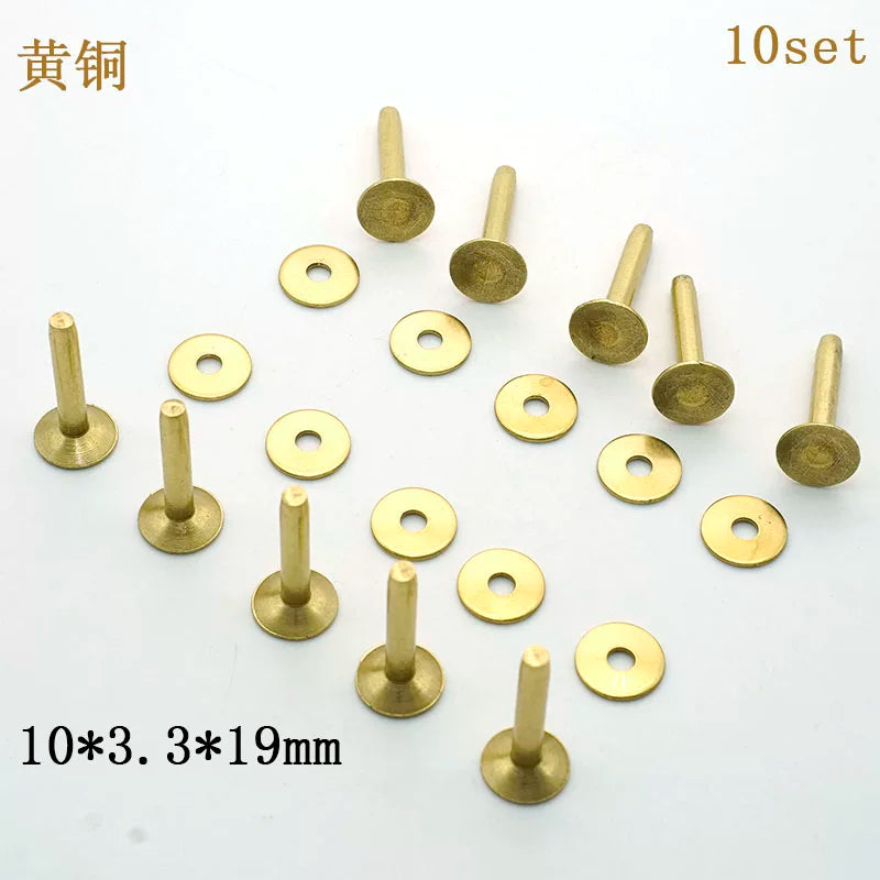 Solid Brass Western Permanent Rivet