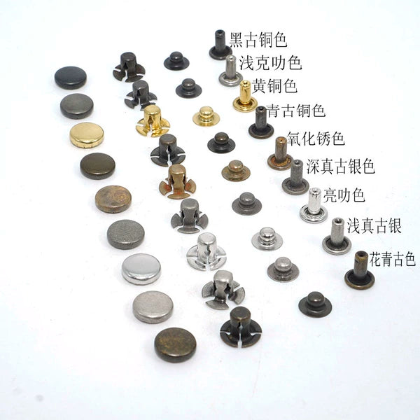 Solid Copper Floral Snap Fastener 10.5mm 4-Piece Set