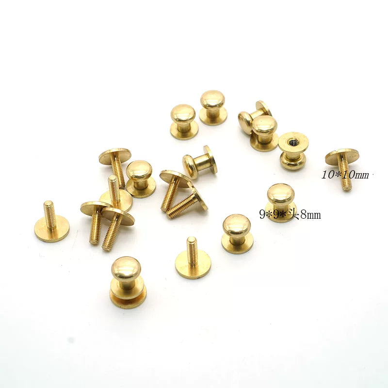Solid Copper Button 9x9mm