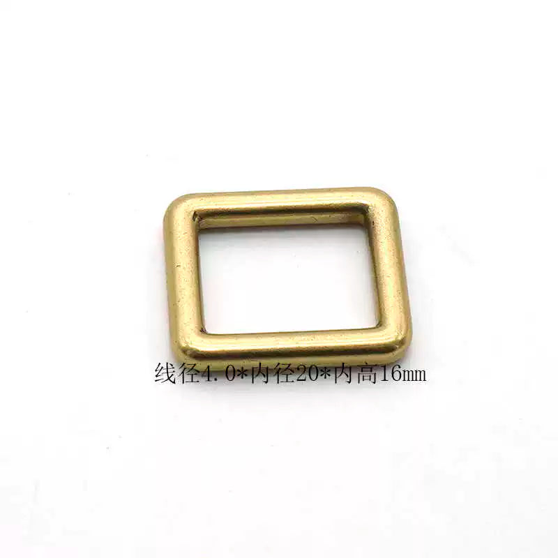Solid Brass Rectangle Ring