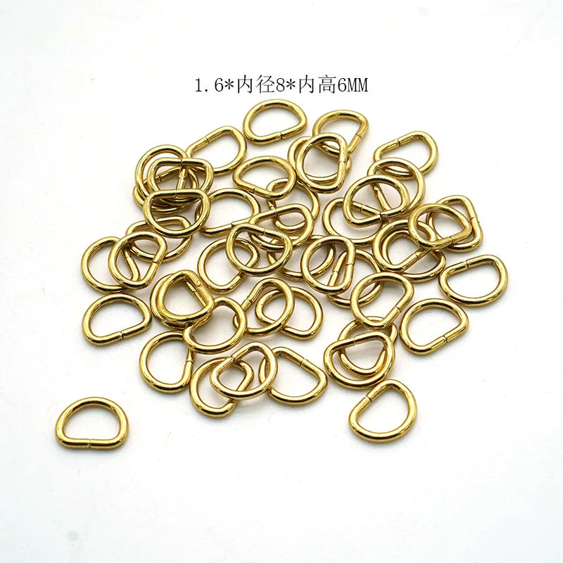 Solid Copper D-Ring for 8mm Strap