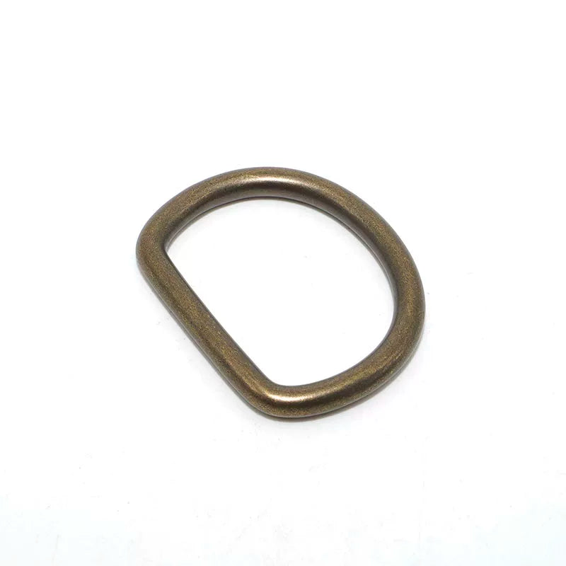 Solid Brass Antique Bronze D-Ring