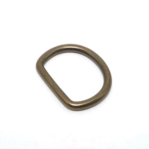 Solid Brass Antique Bronze D-Ring