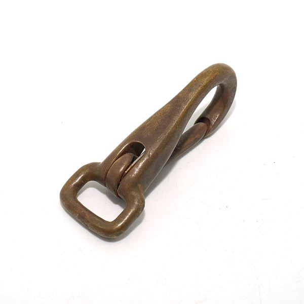 Solid Brass Oxidized Keychain