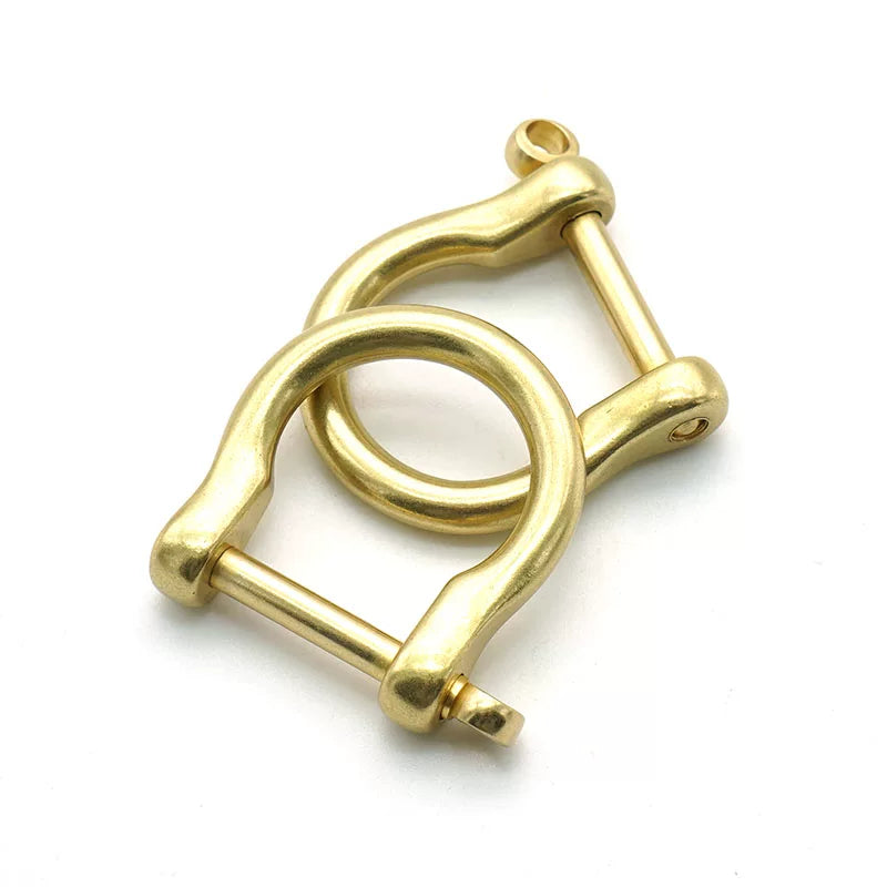 Solid Brass Japanese Style Horseshoe Buckle 20mm
