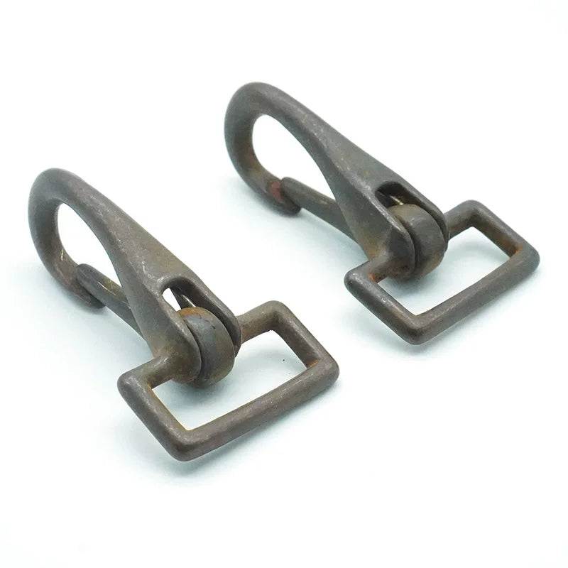 Solid Copper Oxidized Vintage Snap Hook for 25mm Strap